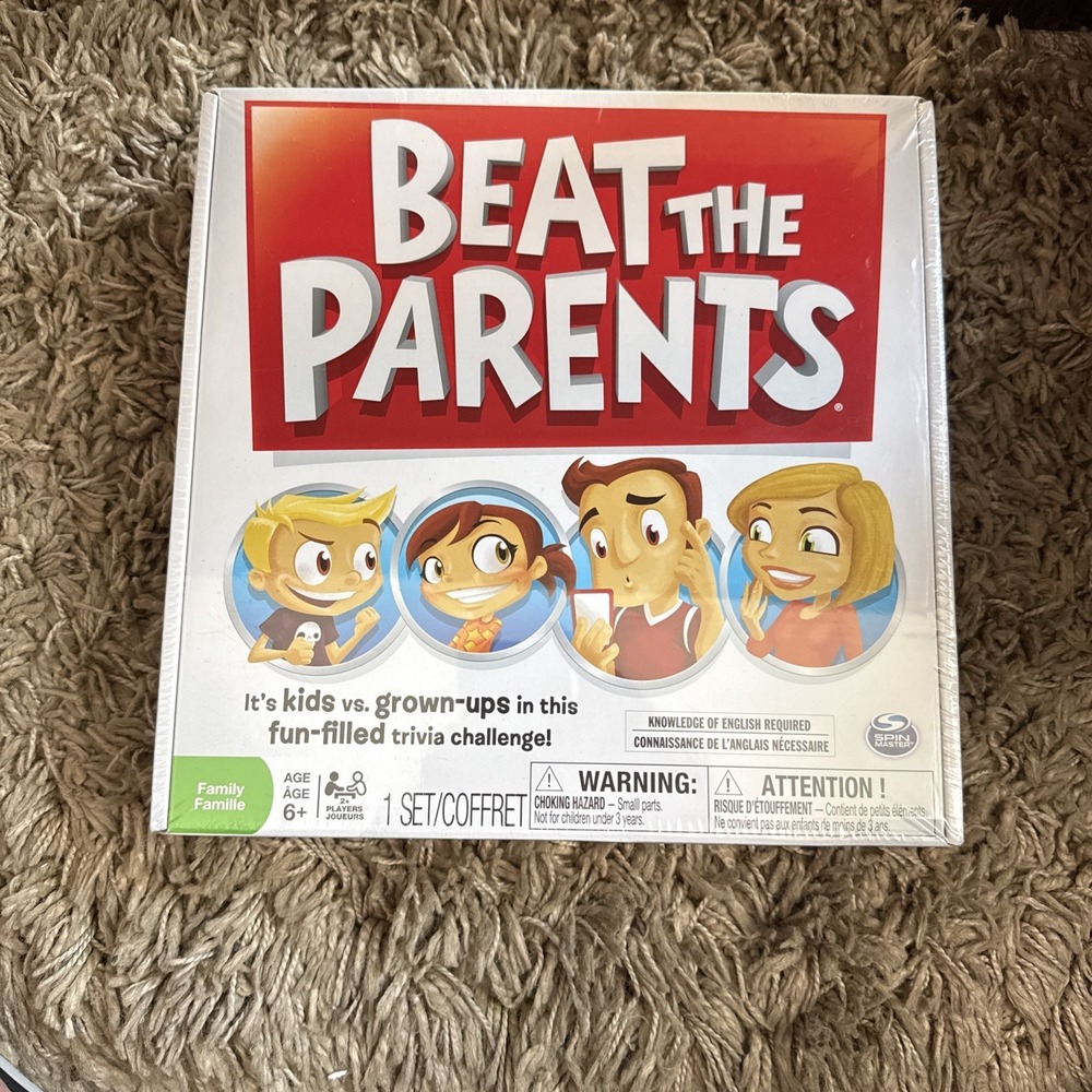 Beat The Parents Classic Family Trivia Game, Kids vs Parents for Ages 6 and up
